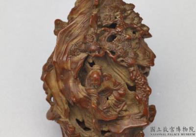 图片[2]-Carved walnut-pit pendant on listening to pines in the wind, 18th century, Qing dynasty-China Archive